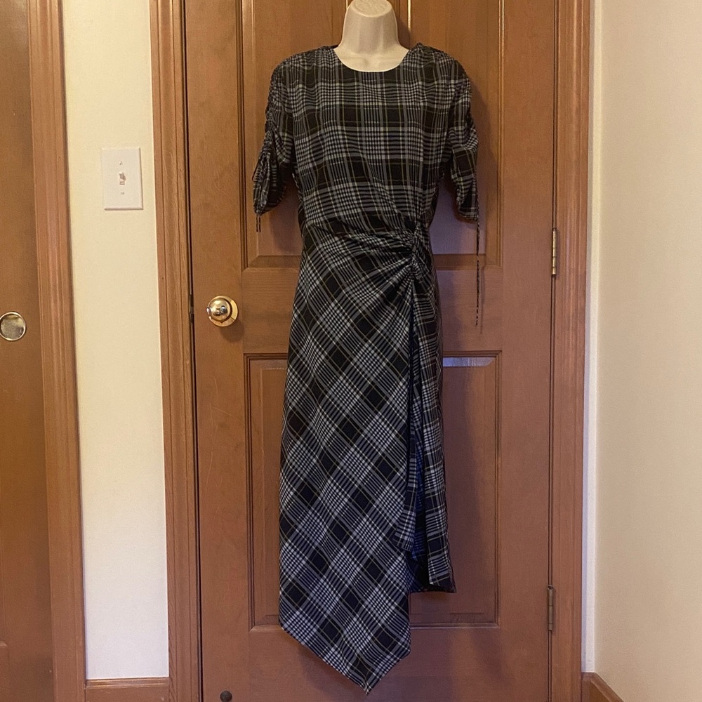 Jonathan Simkhai Black and Gray Asymmetrical Dress